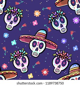 Day of The Dead pattern