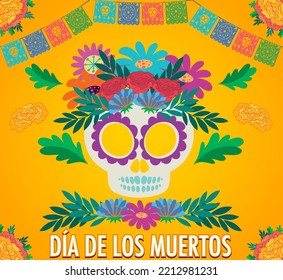 Day of the Dead poster design illustration