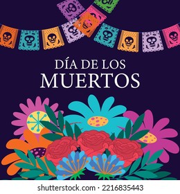 Day of the Dead poster design illustration