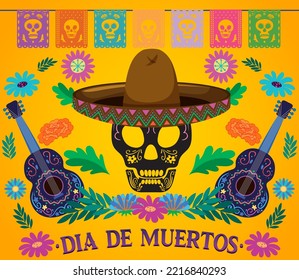 Day of the Dead poster design illustration