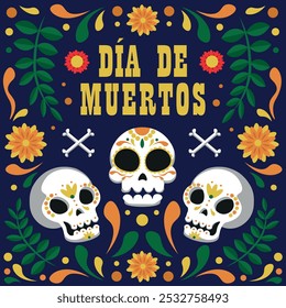 Dia do Cartaz Morto, Dia dos Crânios Mortos com mensagem