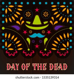 Day of the dead poster - Vector illustration