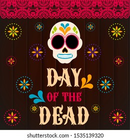 Day of the dead poster - Vector illustration