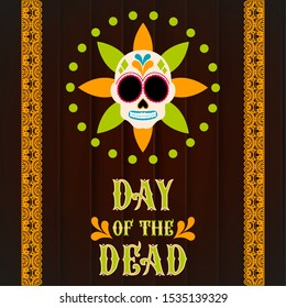 Day of the dead poster - Vector illustration