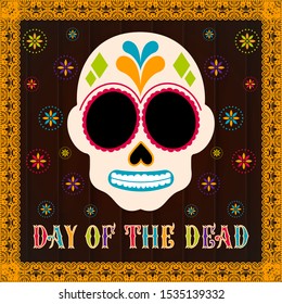 Day of the dead poster - Vector illustration