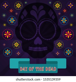 Day of the dead poster - Vector illustration