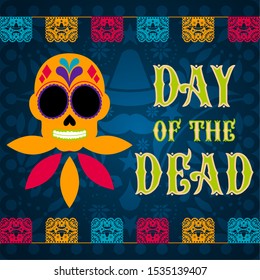 Day of the dead poster - Vector illustration