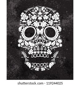 day of the dead skull