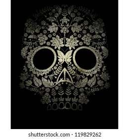 day of the dead skull