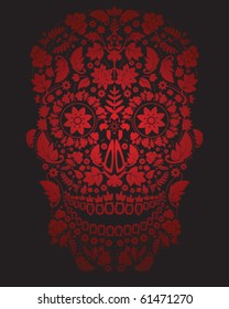 Day of the dead skull backdrop