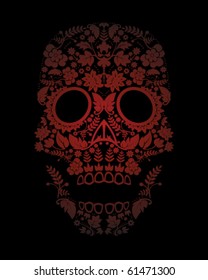 Day of the dead skull backdrop