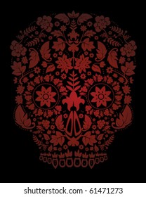 Day of the dead skull background