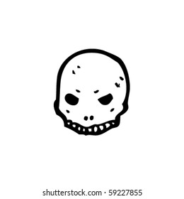 day of the dead skull cartoon