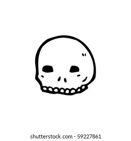 day of the dead skull cartoon