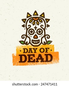 Day Of Dead Skull Creative Vector Design Element