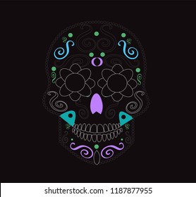 Day of the dead skull icon