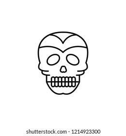day of the dead, skull icon. Element of day the Dead in Mexico line icon. Thin line icon for website design and development, app development. Premium icon
