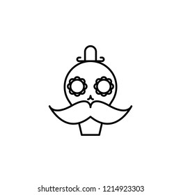 day of the dead, skull icon. Element of day the Dead in Mexico line icon. Thin line icon for website design and development, app development. Premium icon