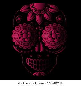 Day of the dead sugar skull