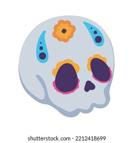 Day Of The Dead Sugar Skull Icon