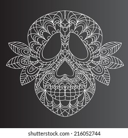 Day of the Dead  Sugar Skull -  Vector