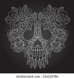 Day of the Dead  Sugar Skull -  Vector 