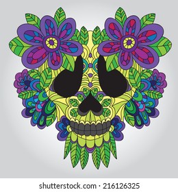 Day of the Dead  Sugar Skull -  Vector 