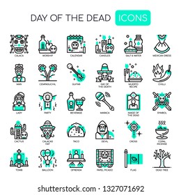 Day of the dead , Thin Line and Pixel Perfect Icons