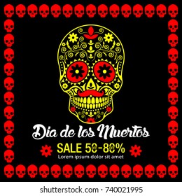 Day Of Dead Traditional Sale background