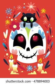 day of the dead vector