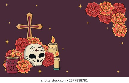 Day of The Dead vector banner
