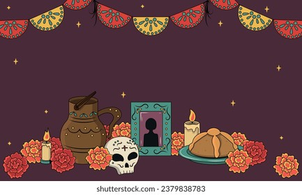 Day of The Dead vector banner