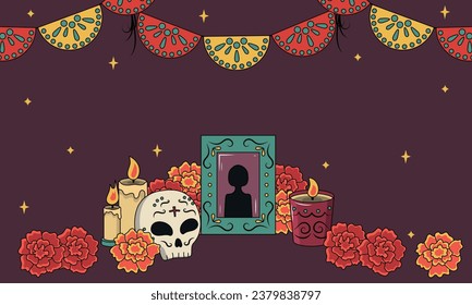 Day of The Dead vector banner