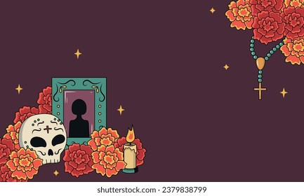 Day of The Dead vector banner