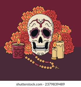 Day of The Dead vector illustration