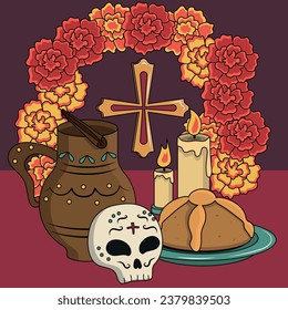 Day of The Dead vector illustration