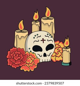 Day of The Dead vector illustration