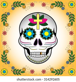 Day of the dead vector illustration. 