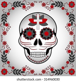 Day of the dead vector illustration.