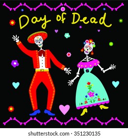 Day of dead vector illustration