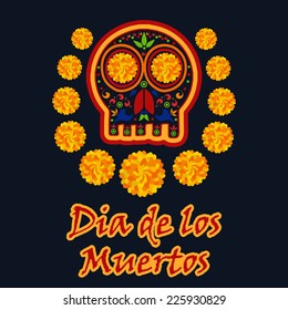 Day of the death Illustration design, Dia De Los Muertos