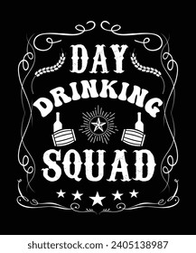 DISEÑO DE TSHIRT DE SQUAD DE BEBIDA DIARIA