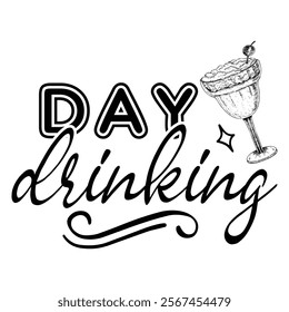 Day Drinking T shirt Design Lover