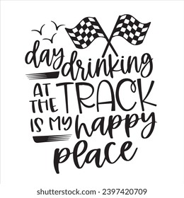 beber el día en la pista es mi lugar feliz fondo citas positivas inspiradoras, motivacionales, tipografía, diseño de letras