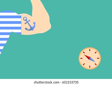 Day of the fisherman. Day of the sailor. Background.