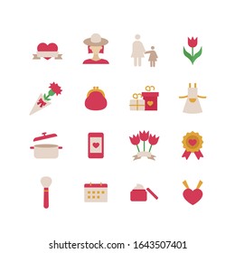 MOTHER’S DAY FLAT ICON SET