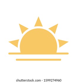 Day Flat icons for sunset  & day 