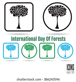 Day of Forests Vector Art, Stock Vector