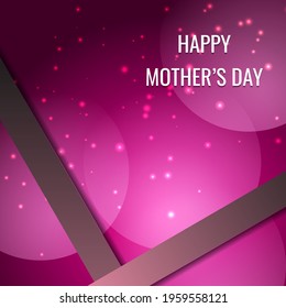 Mother’s Day. Geometric design suitable for greeting card poster and banner