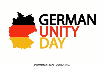 Day of German Unity Tag der Deutschen Einheit, vector art illustration.